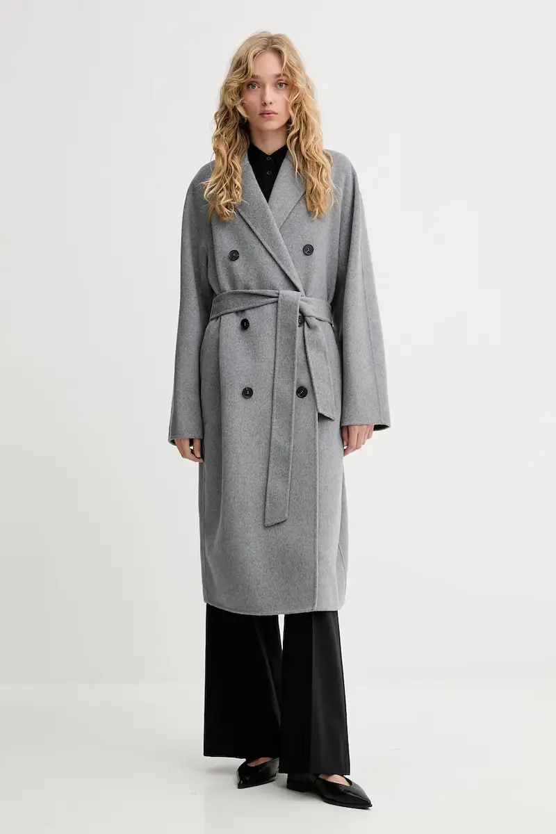 cappotto in lana colore grigio 508024371127