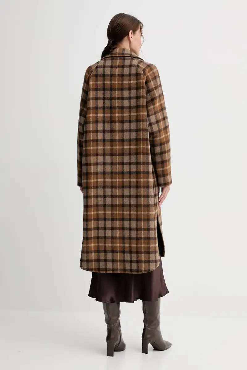 cappotto in lana colore marrone 508018371151 miniatura 3