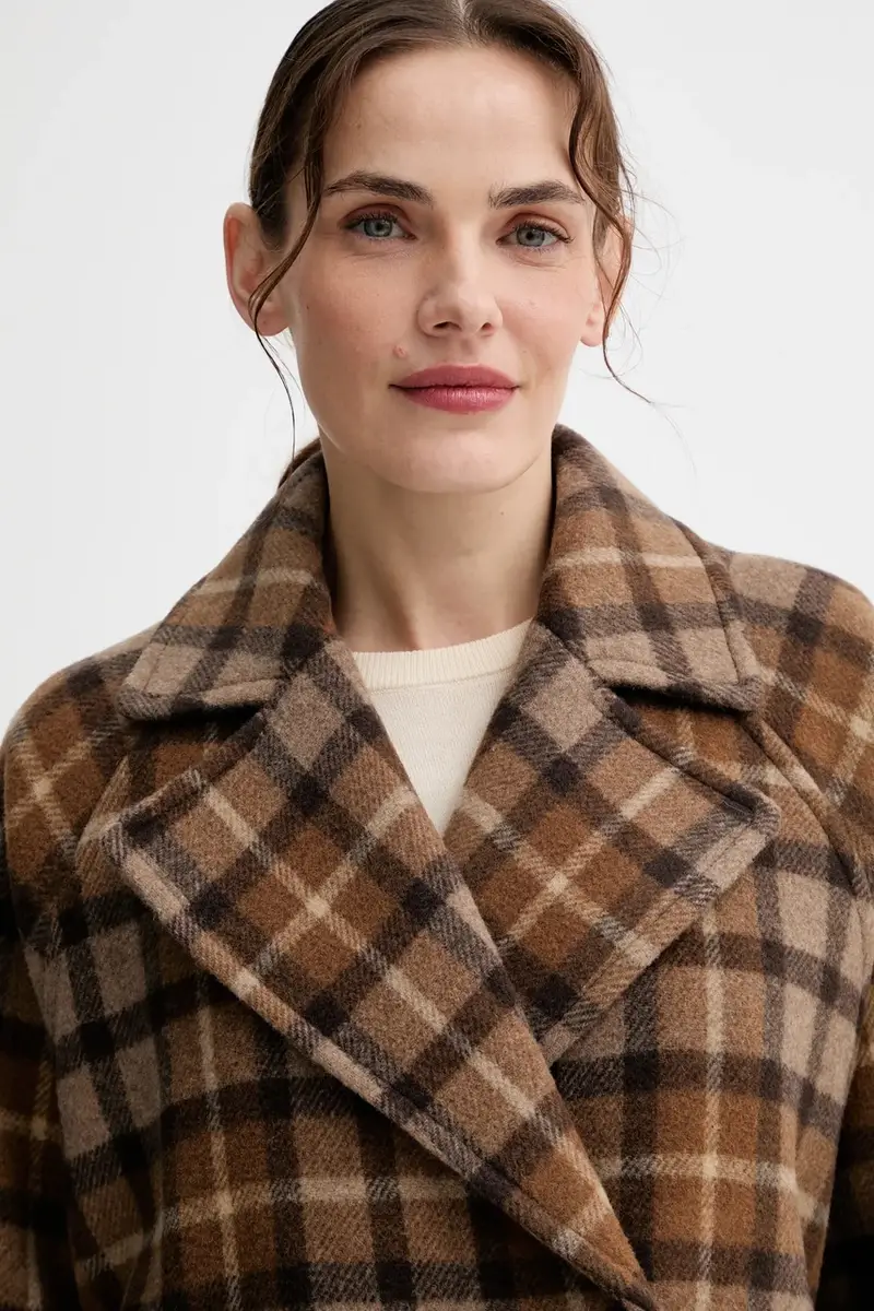 cappotto in lana colore marrone 508018371151 miniatura 5