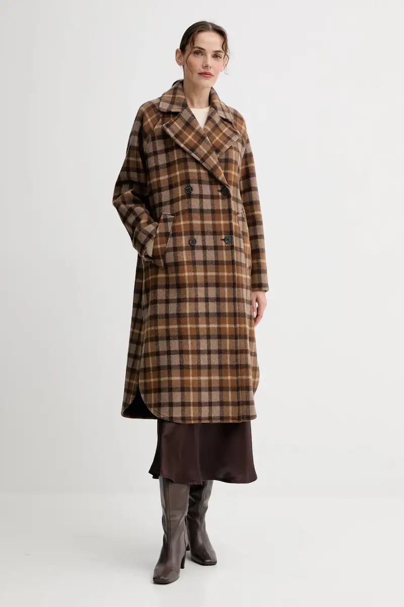 cappotto in lana colore marrone 508018371151