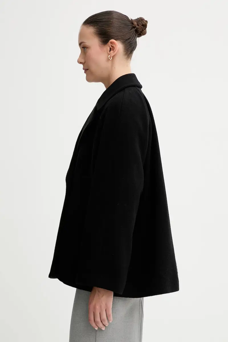 cappotto in lana colore nero 508017570119 miniatura 4