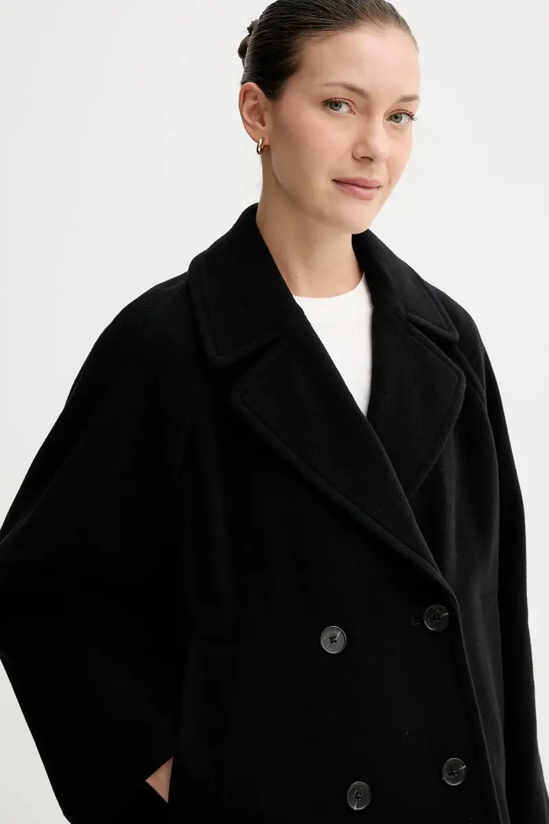 cappotto in lana colore nero 508017570119 miniatura 5