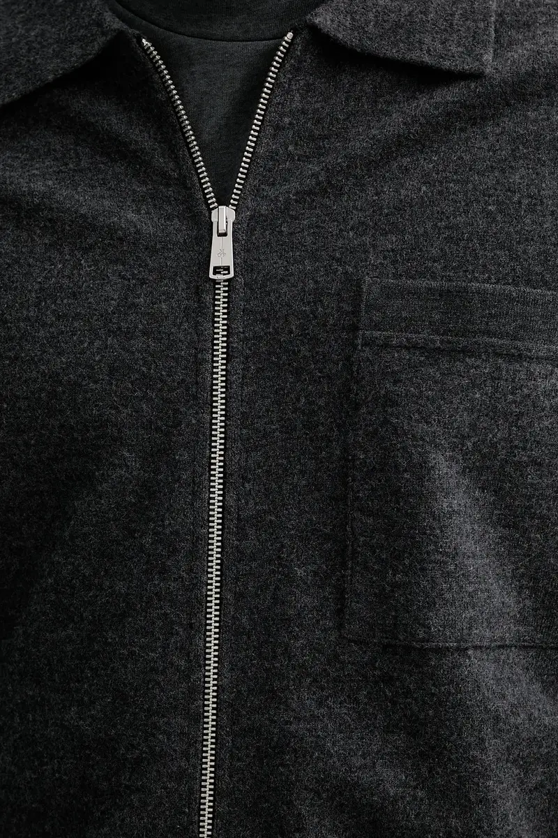 cardigan con lana colore grigio 530515361154 miniatura 4