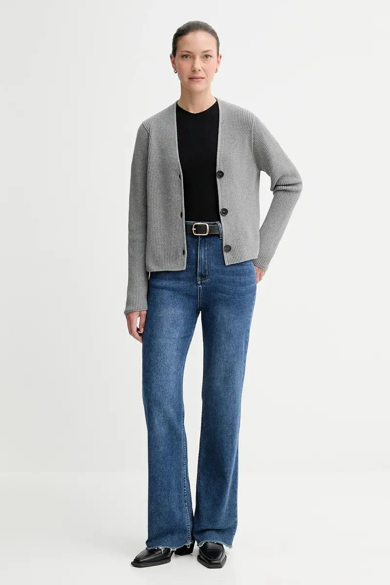 Marc O'Polo Polo Donna Grigio 3610659 miniatura 4