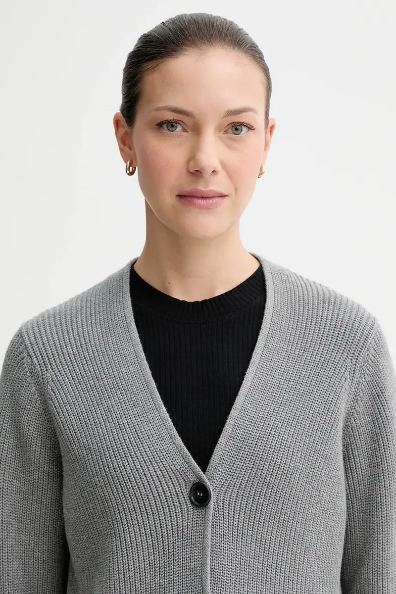 Marc O'Polo Polo Donna Grigio 3610659 miniatura 5