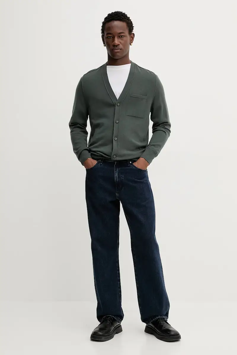 Marc O'Polo Polo Uomo Verde 3670008 miniatura 2