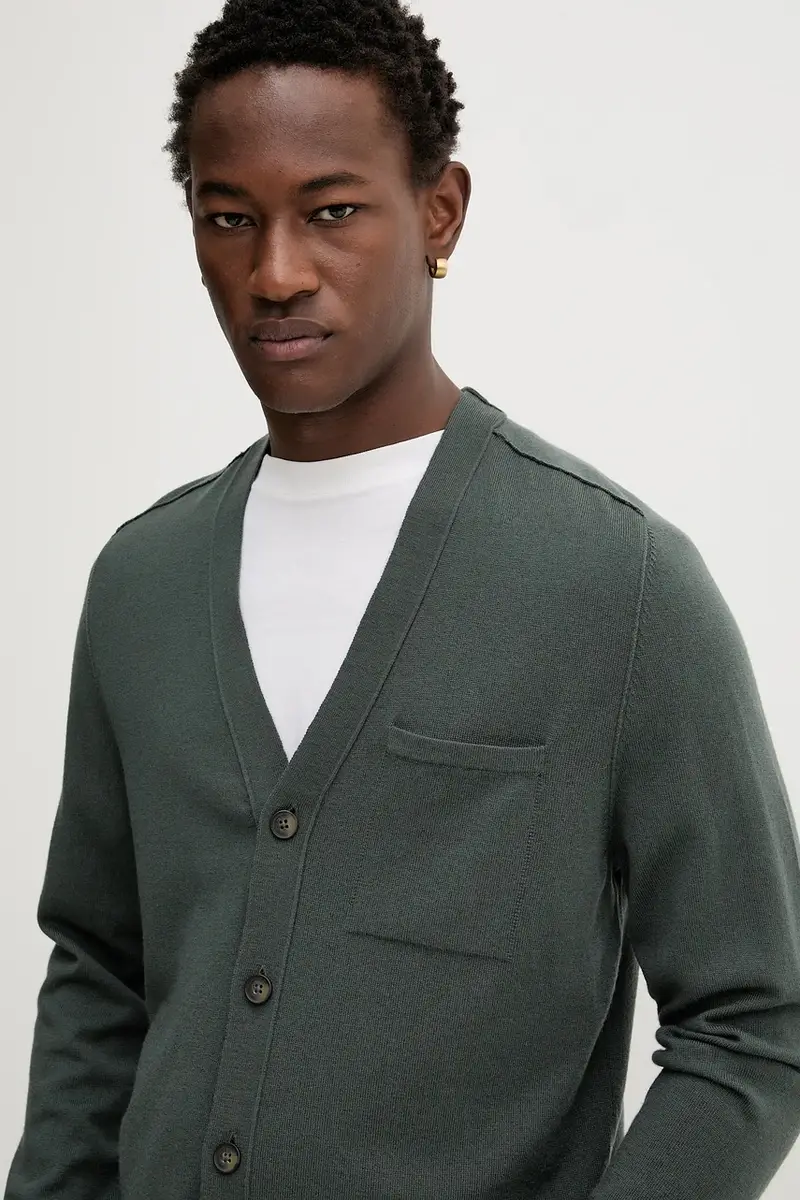 Marc O'Polo Polo Uomo Verde 3670008 miniatura 4