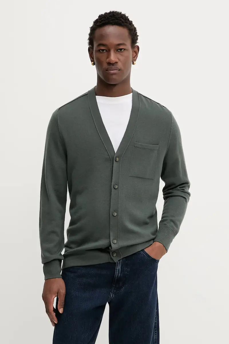 Marc O'Polo Cardigan Uomo Verde 3670008