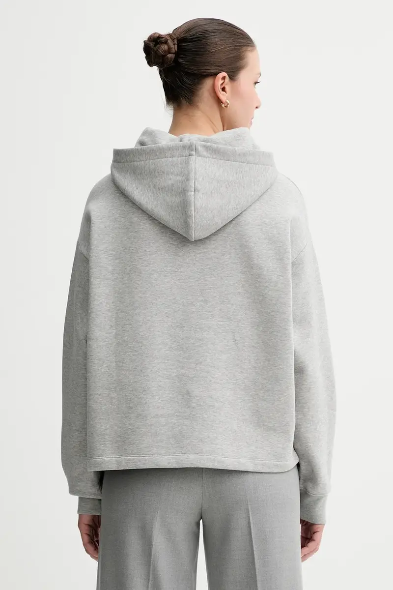 felpa donna colore grigio con cappuccio 5000007272 miniatura 3