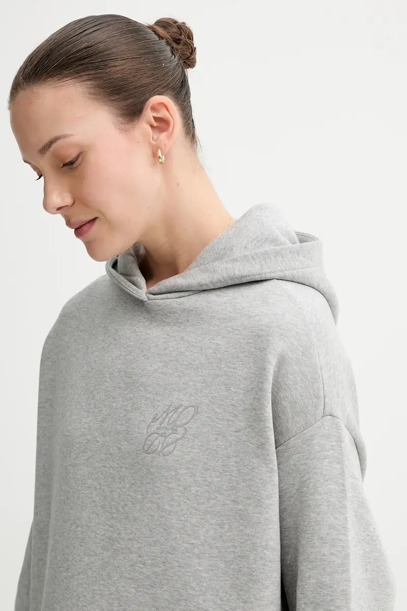 felpa donna colore grigio con cappuccio 5000007272 miniatura 4