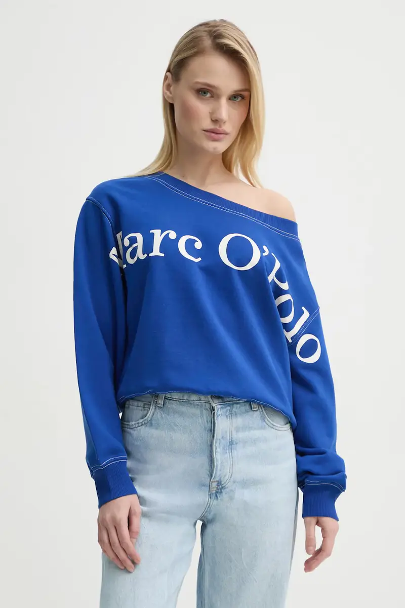 felpa in cotone donna colore blu 502407354067