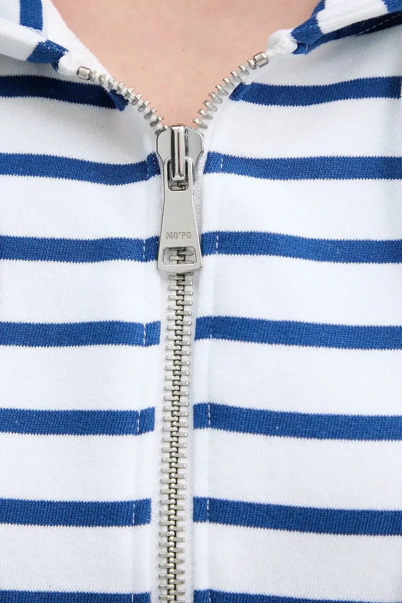 felpa in cotone donna colore blu navy con cappuccio 5000006577 miniatura 5