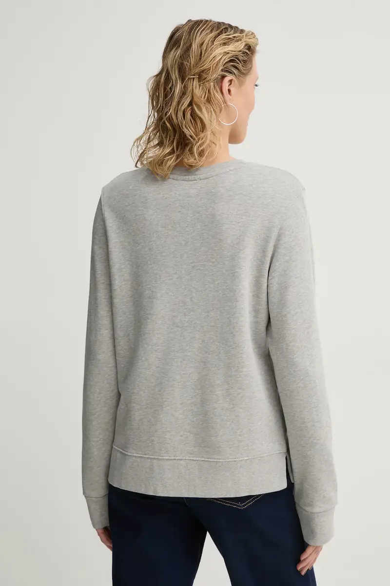 felpa in cotone donna colore grigio 500407354055 miniatura 3