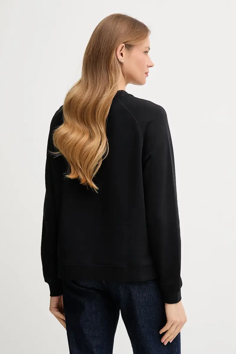 felpa in cotone donna colore nero 5000006286 miniatura 2