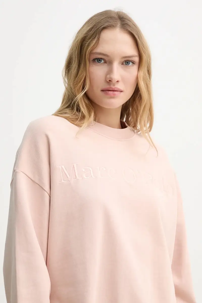 felpa in cotone donna colore rosa con applicazione 502407354033 miniatura 4