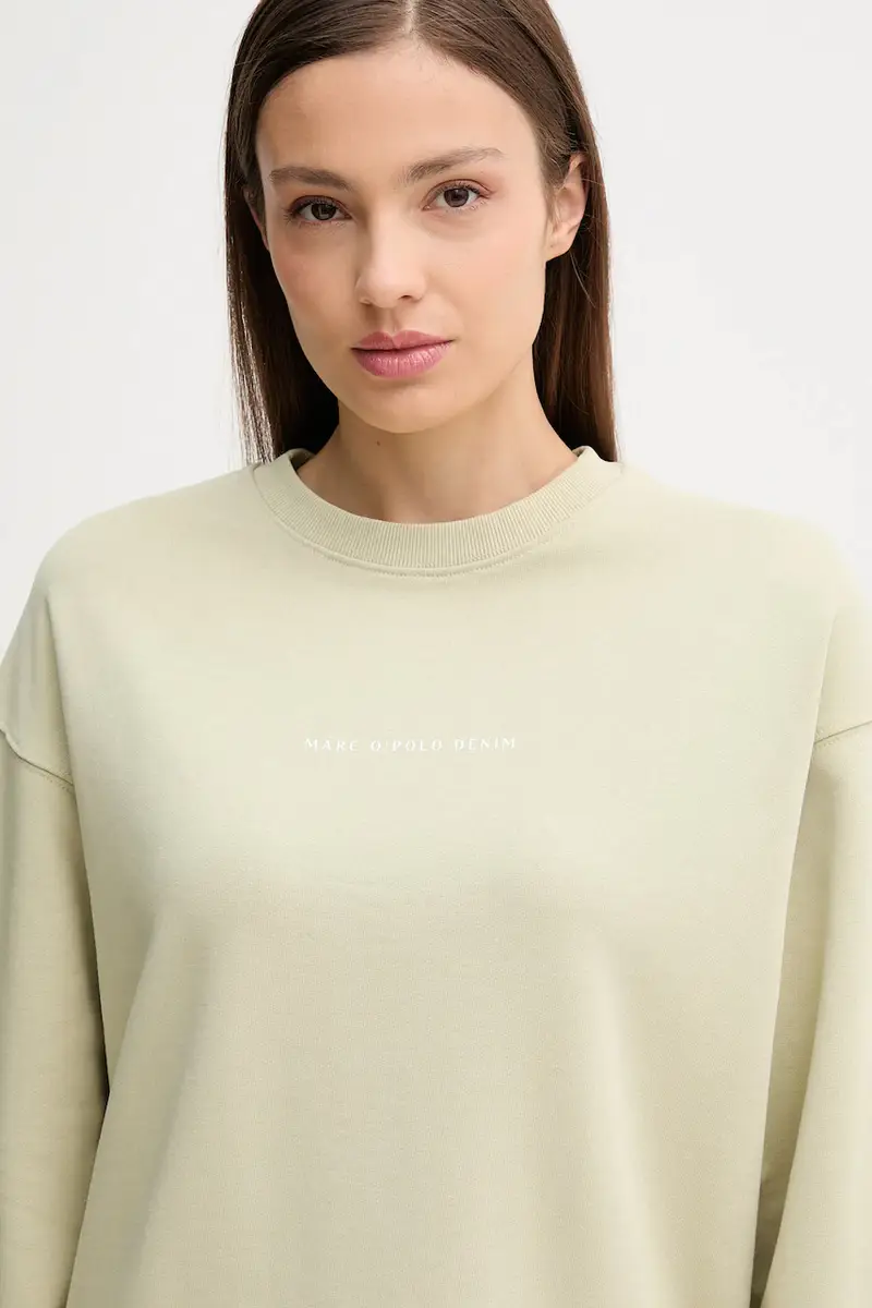 felpa in cotone donna colore verde 5000006575 miniatura 3