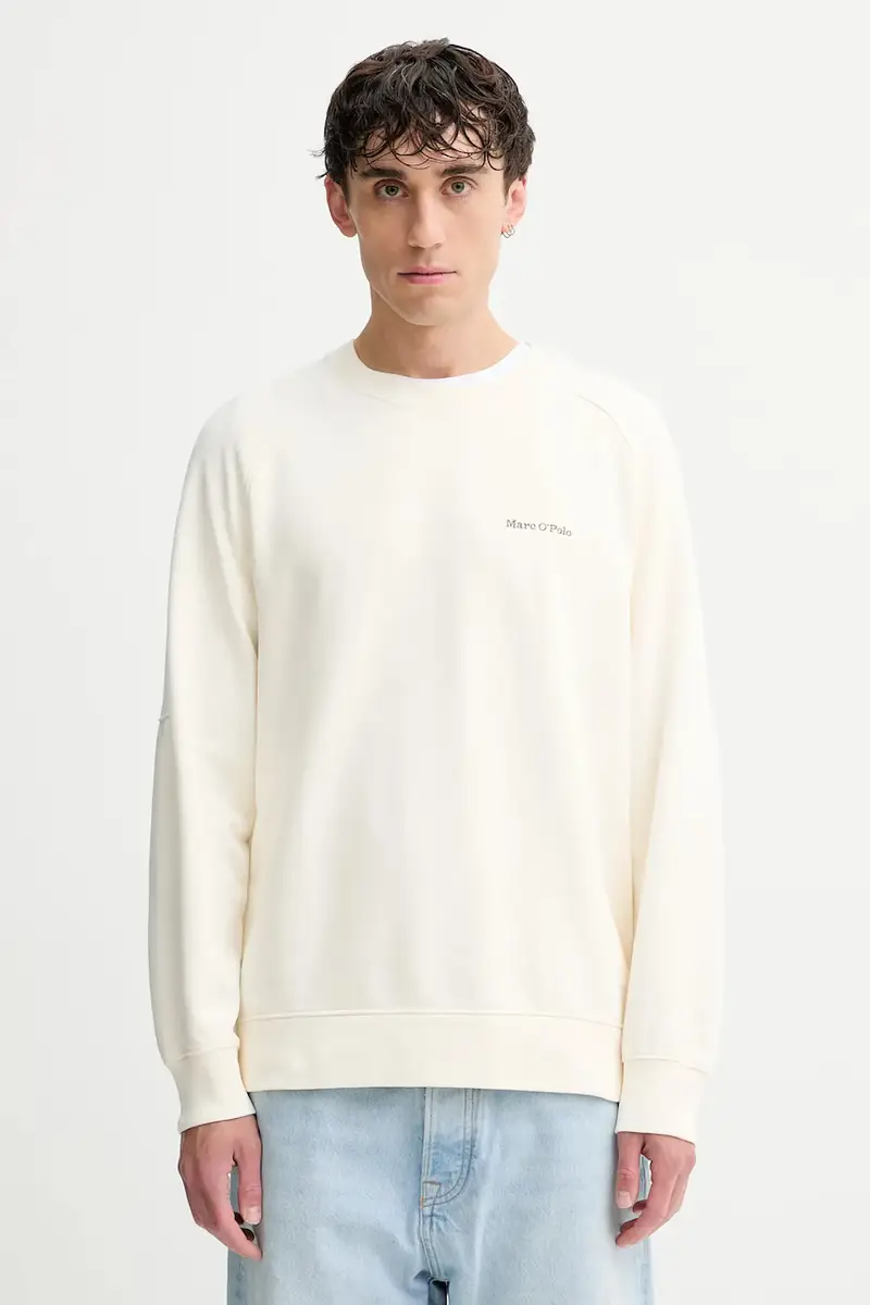 felpa in cotone uomo colore beige 528401054020 miniatura 3