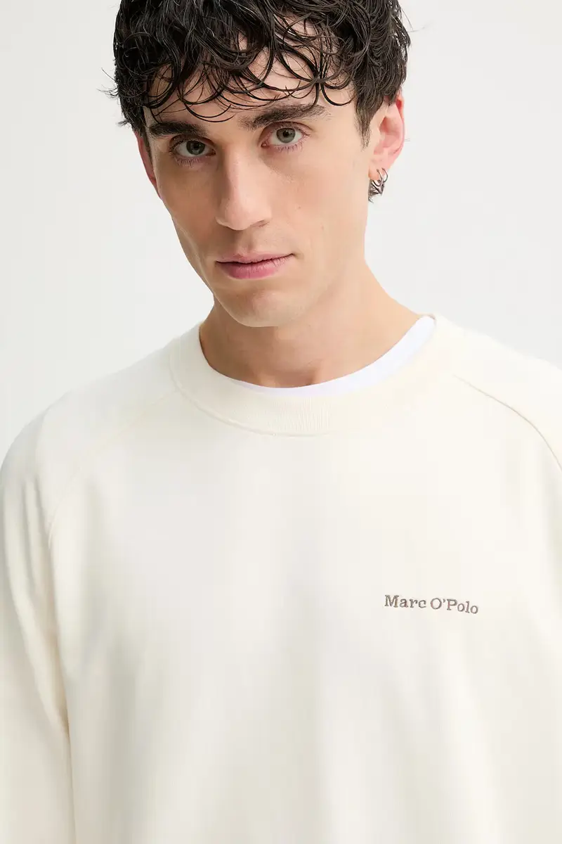 felpa in cotone uomo colore beige 528401054020 miniatura 4