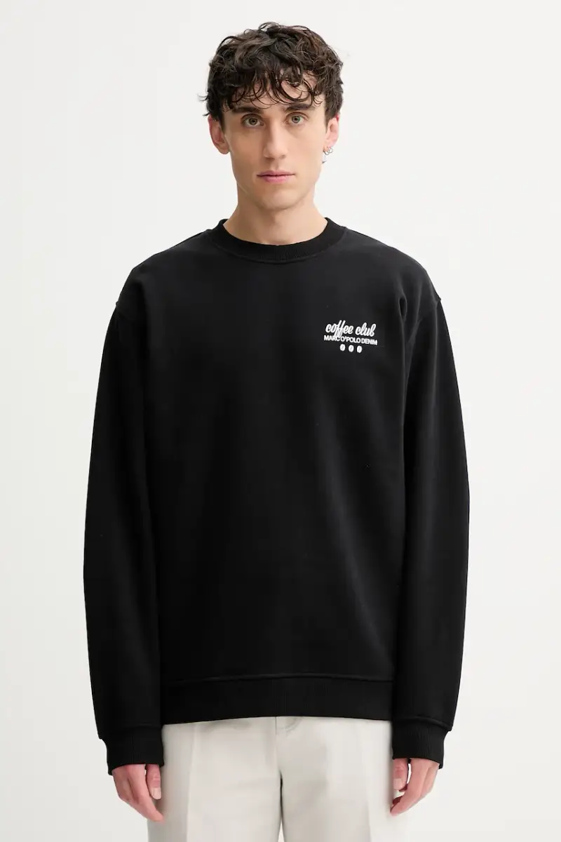 felpa in cotone uomo colore nero 5000007320