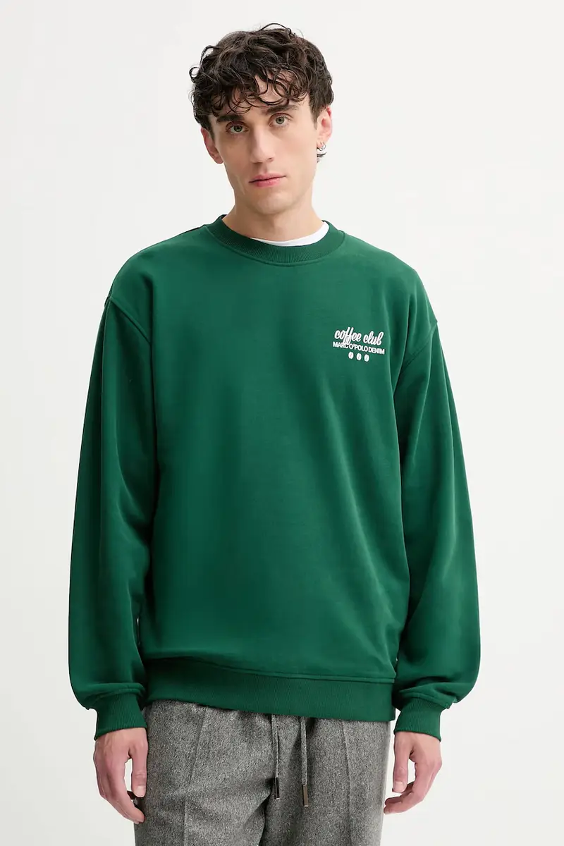 felpa in cotone uomo colore verde 5000007320 miniatura 3