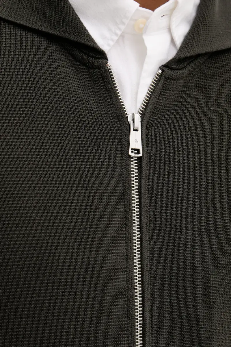 felpa in cotone uomo colore verde con cappuccio 528501661206 miniatura 5