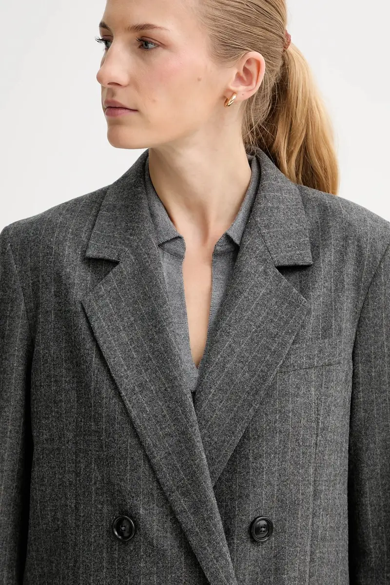 giacca con lana colore grigio 510023780031 miniatura 4