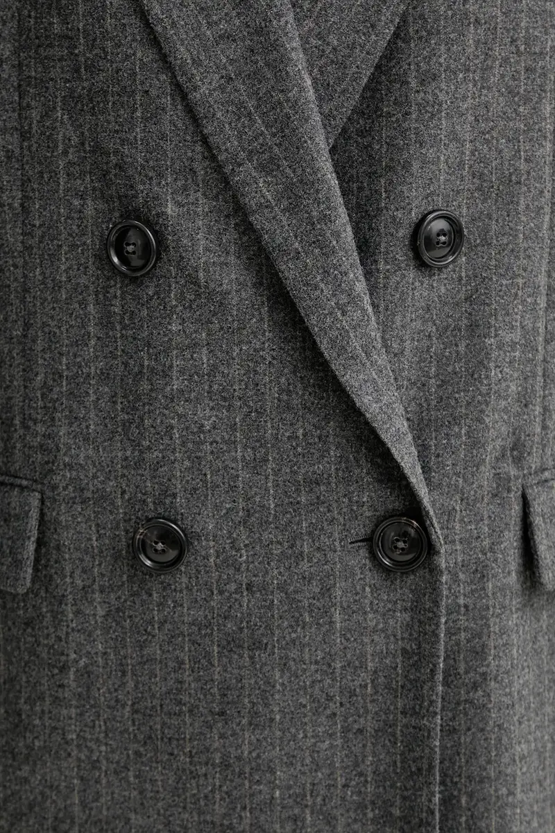 giacca con lana colore grigio 510023780031 miniatura 5