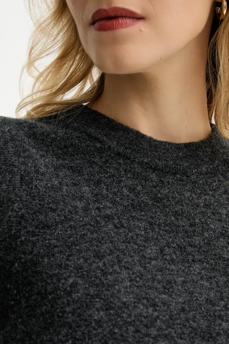 gilè con aggiunta di lana donna colore grigio 5000006924 miniatura 5