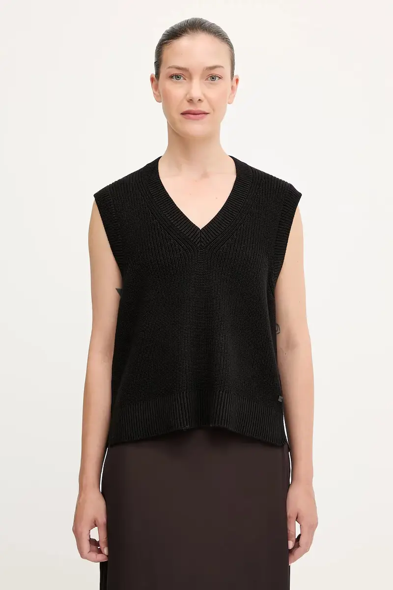 gilè in cotone donna colore nero 5000006679