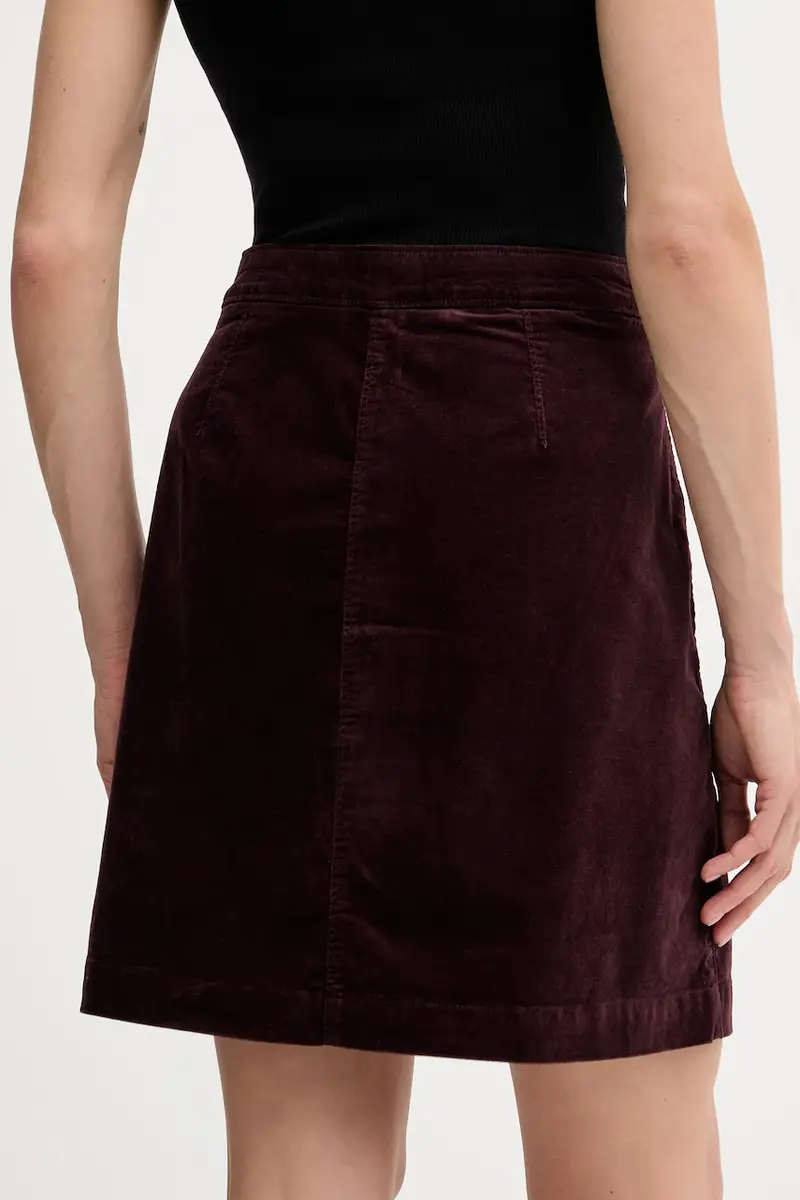 gonna colore marrone 511096820113 Rosso miniatura 3