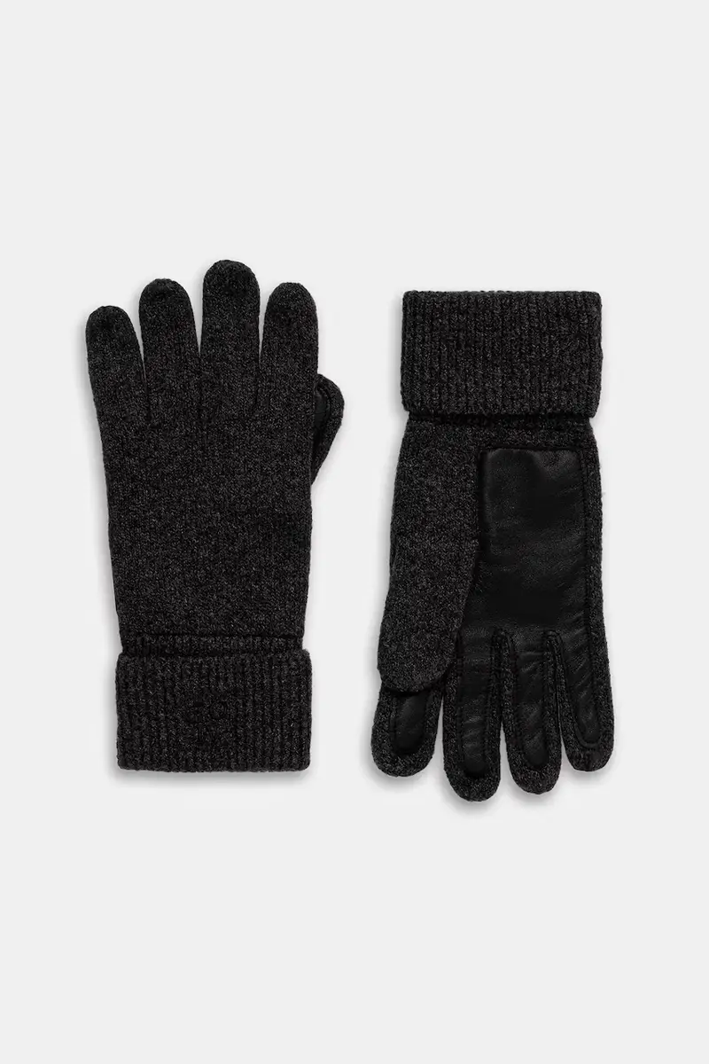 guanti con lana colore grigio 530626604012