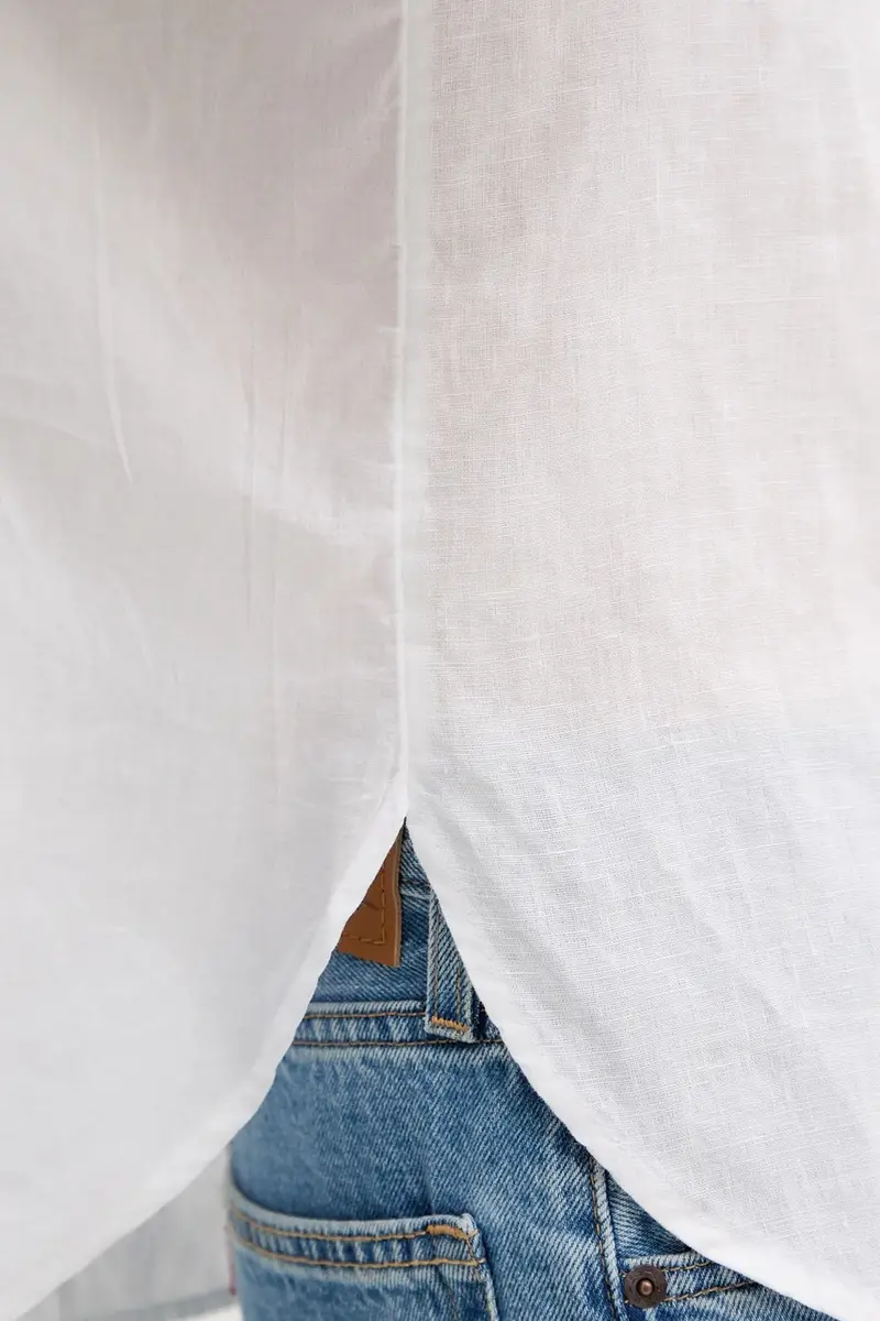 maglietta di lino donna colore bianco 516113541069 miniatura 5