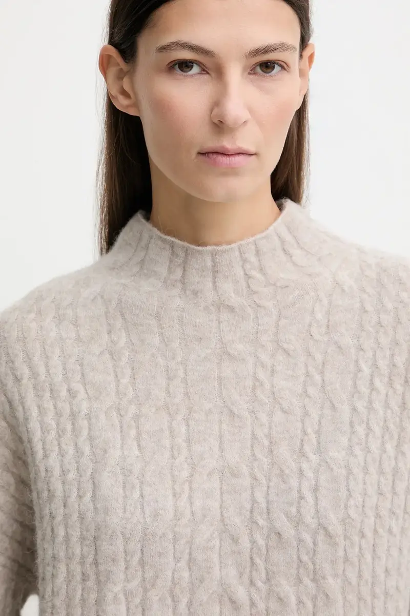 maglione con alpaca colore beige 510609460223 miniatura 3