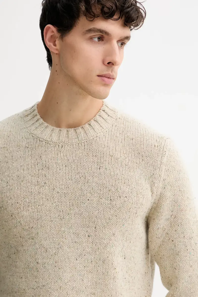 maglione con lana colore beige 5000007626 miniatura 4