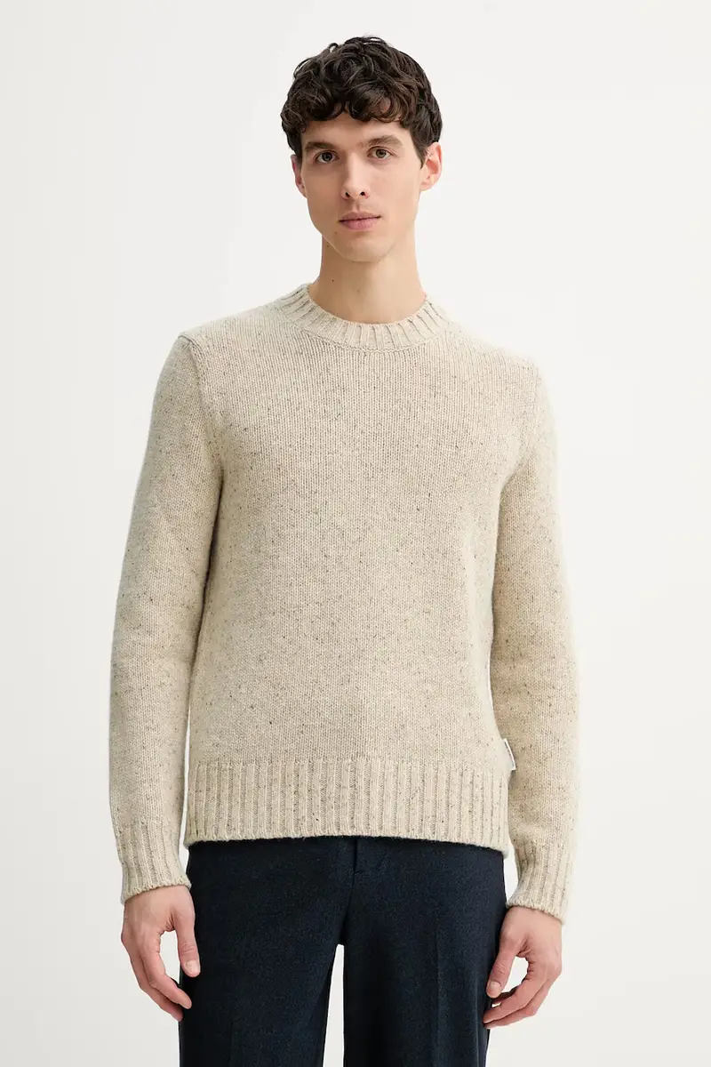 maglione con lana colore beige 5000007626