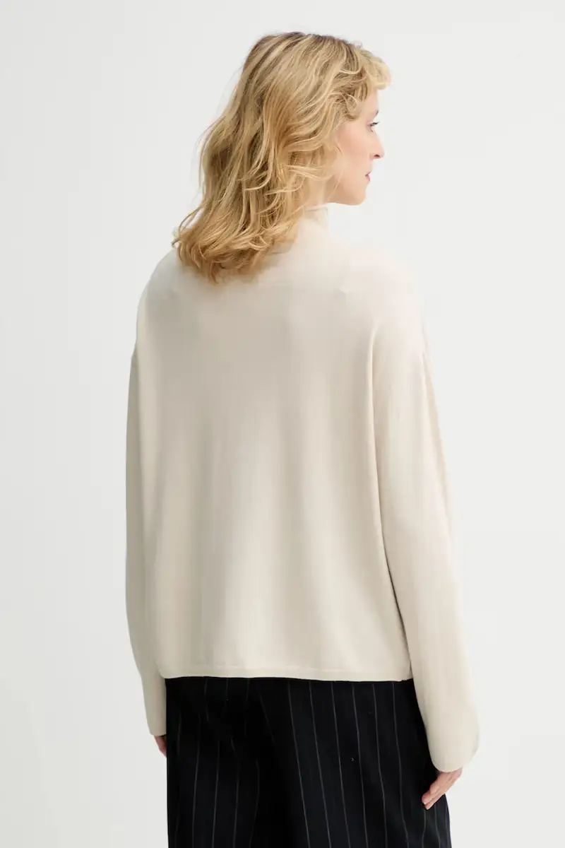 maglione con lana colore beige 509511860481 miniatura 3