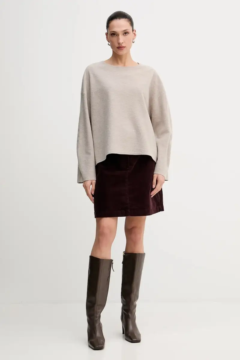 maglione con lana colore beige 510609860487 miniatura 2