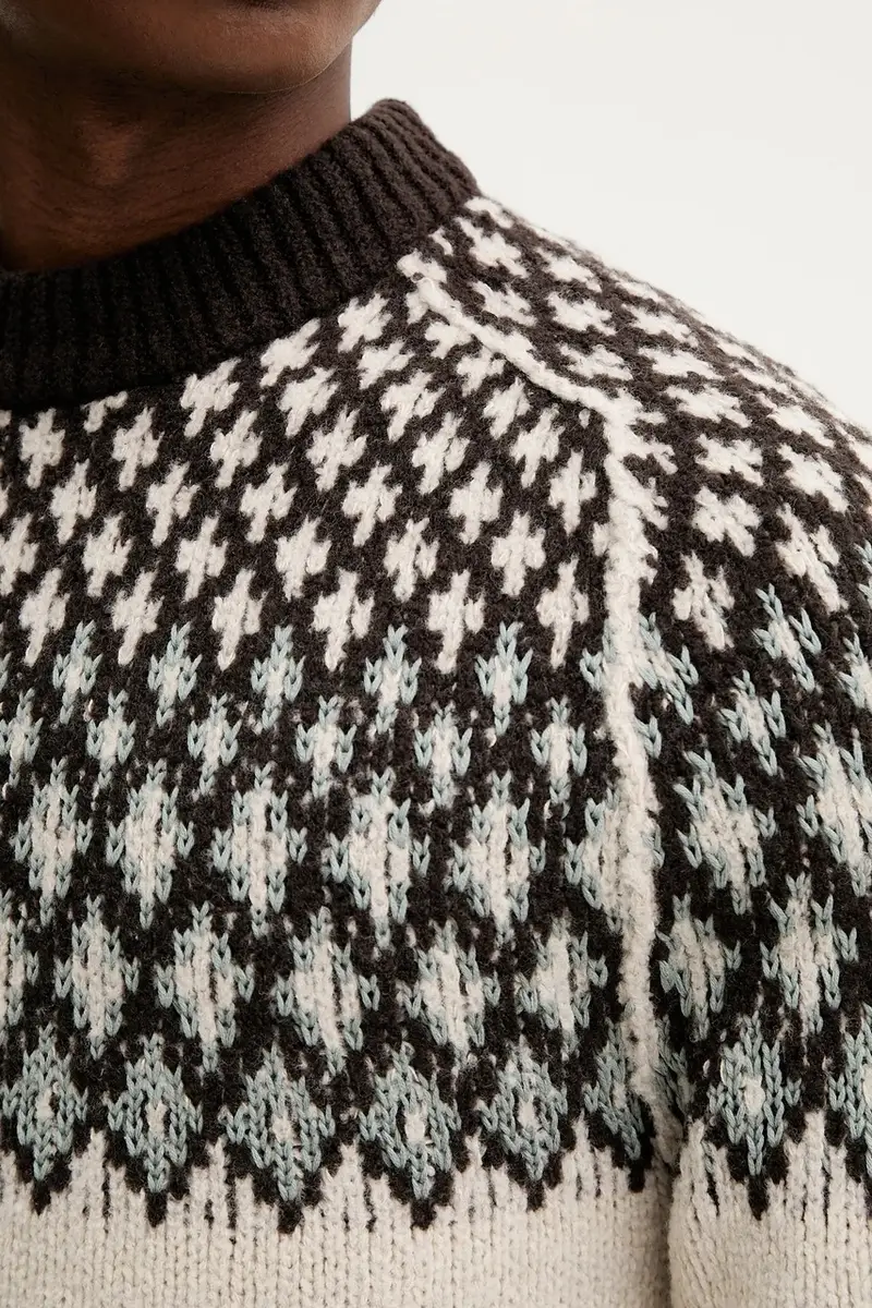 maglione con lana colore beige 530509860194 miniatura 5