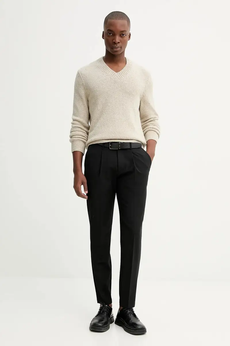 maglione con lana colore beige 530512260178 miniatura 2