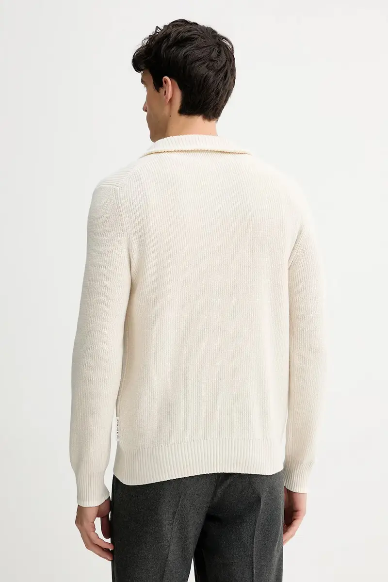 maglione con lana colore beige 531516060370 miniatura 3