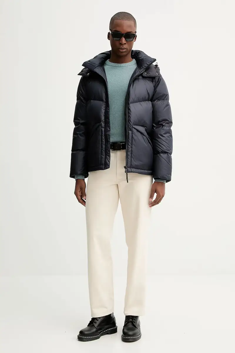 maglione con lana colore blu M30506660174 miniatura 2