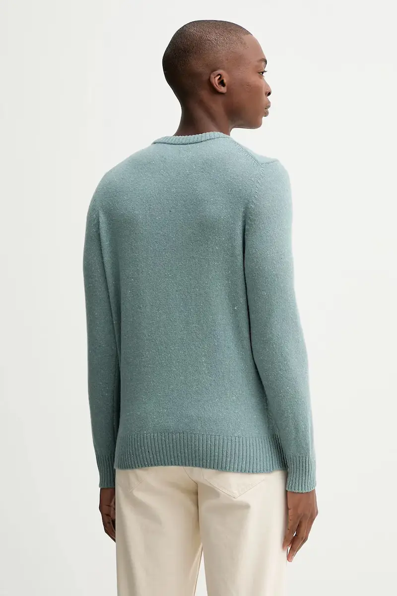 maglione con lana colore blu M30506660174 miniatura 3