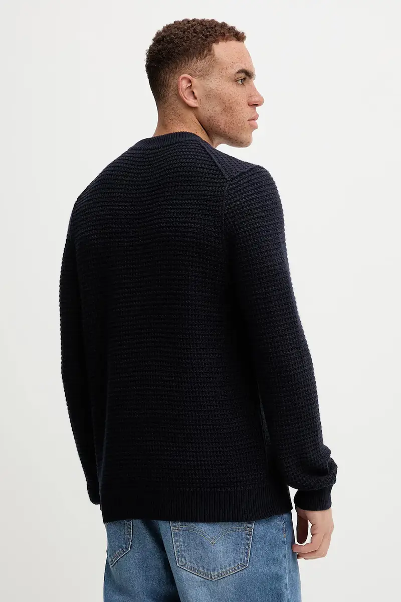 maglione con lana colore blu navy 5000007326 miniatura 3