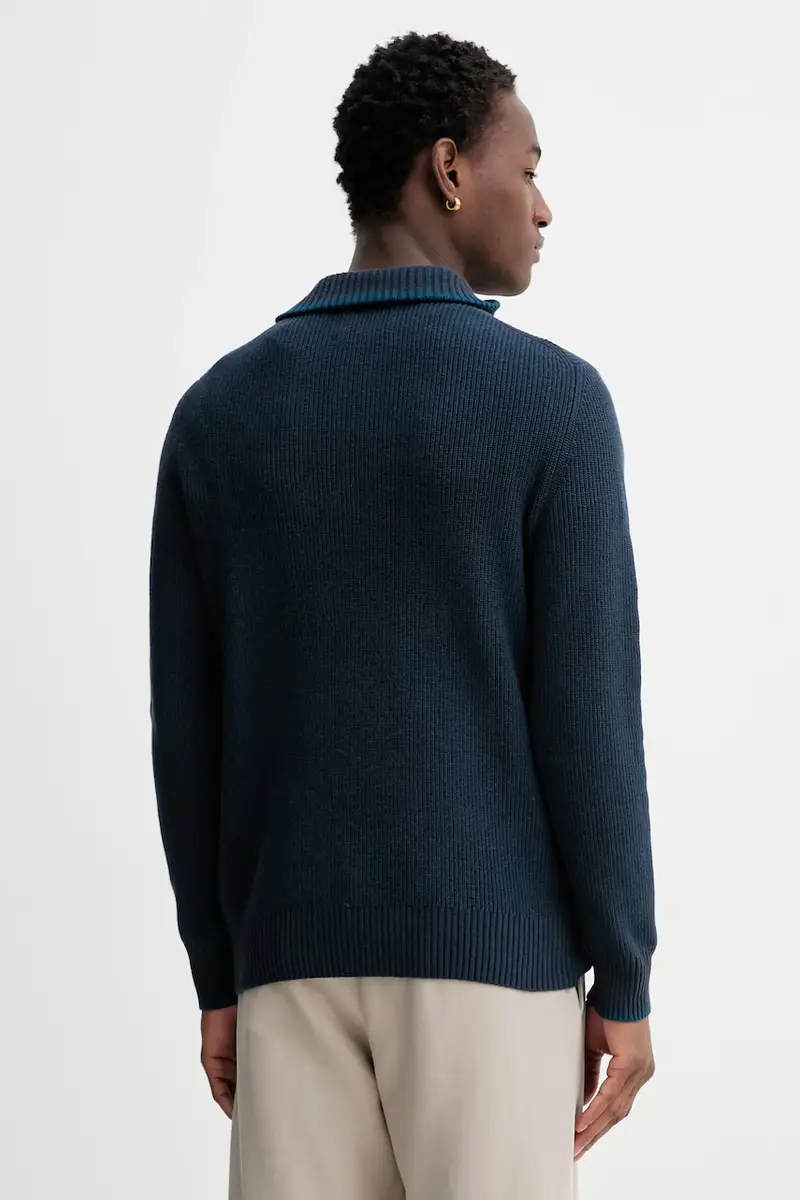 maglione con lana colore blu navy 531516060370 miniatura 3