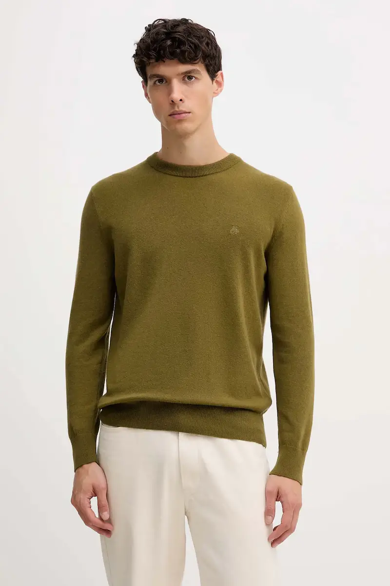 maglione con lana colore giallo 529514460504 Verde