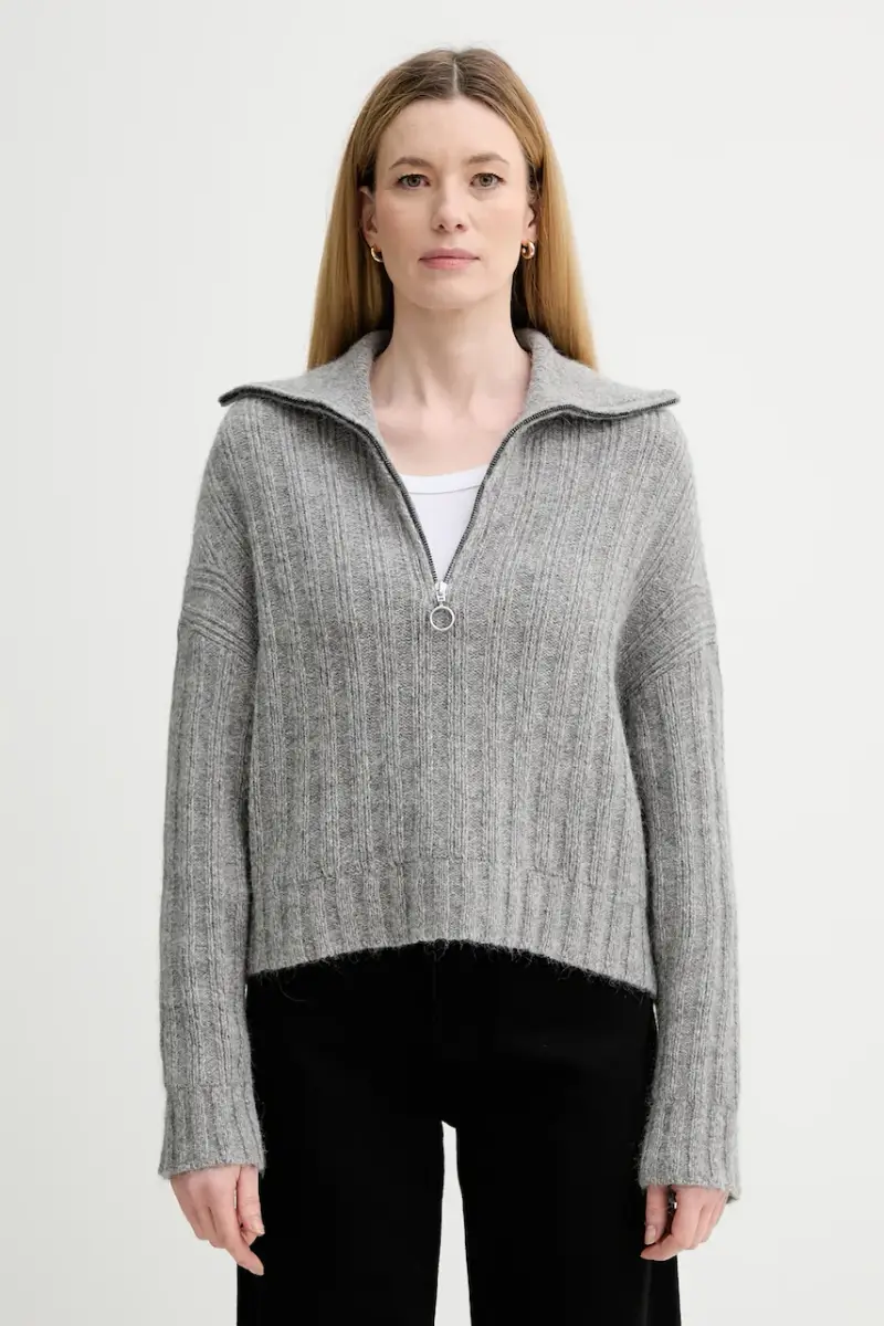 maglione con lana colore grigio 5000007474