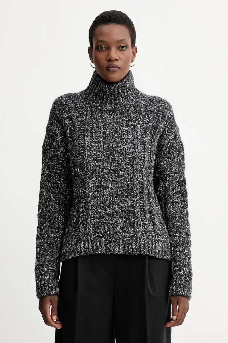 maglione con lana colore grigio 509608560193