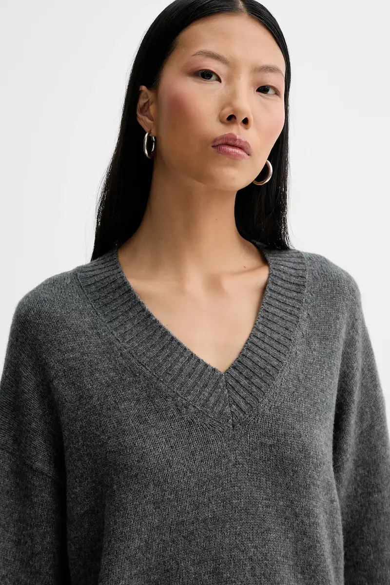 maglione con lana colore grigio 510609060235 miniatura 4