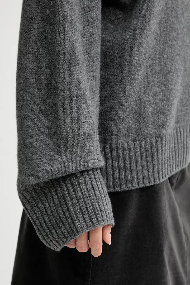 maglione con lana colore grigio 510609060235 miniatura 5