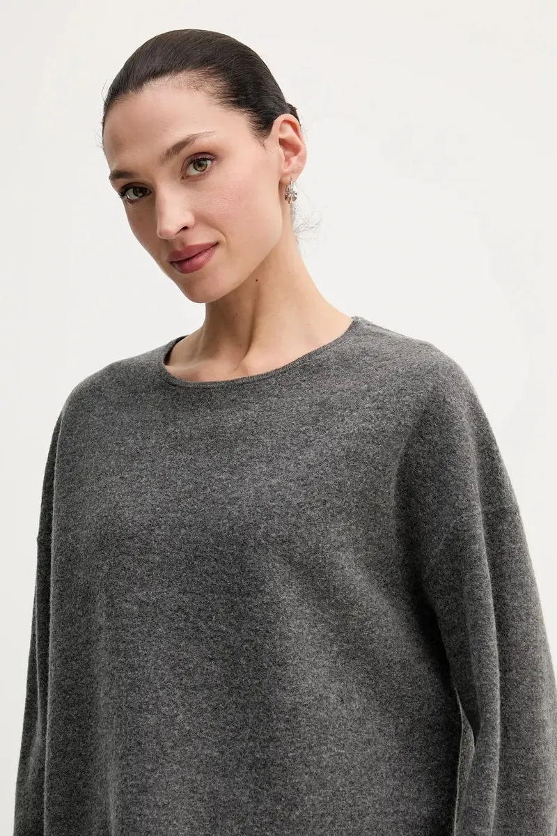 maglione con lana colore grigio 510609860487 miniatura 4